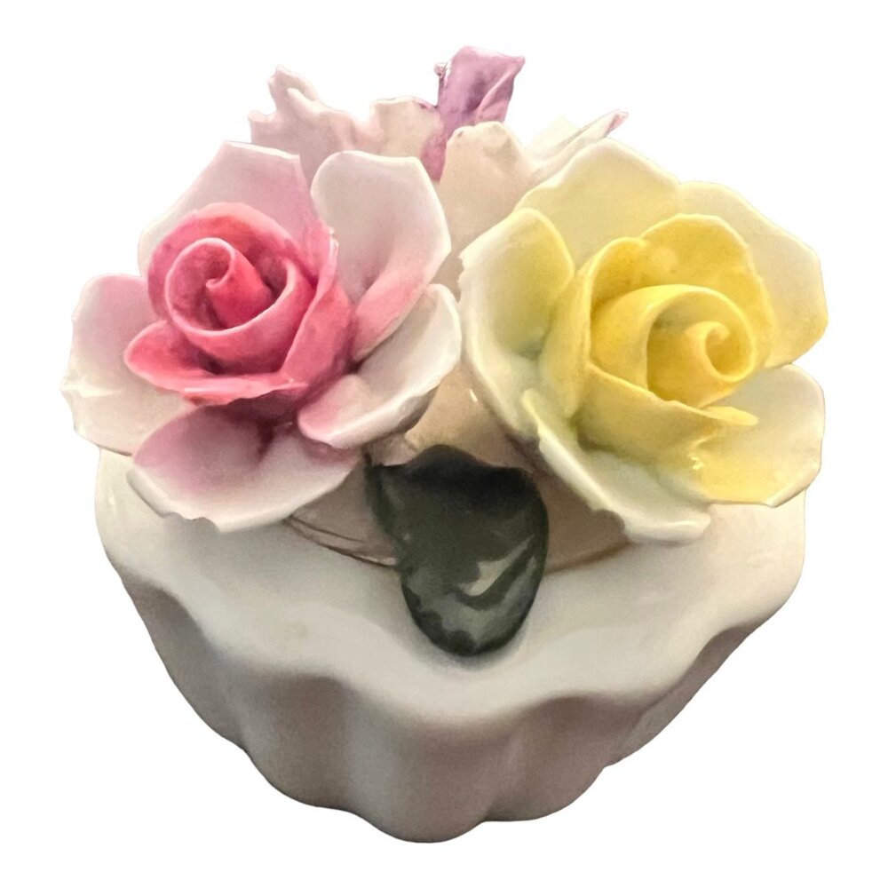 Vintage Sandford Fine Bone China Decorative Floral Porcelain Display